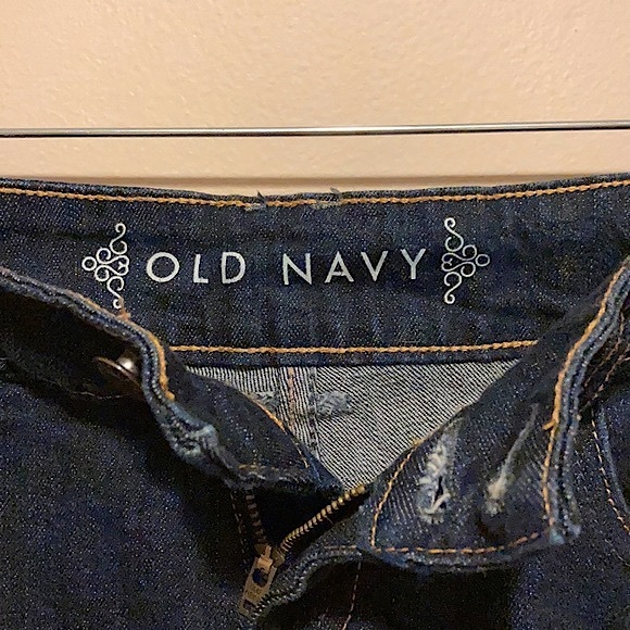Old Navy, Dark Denim Pencil Skirt, Indigo, Jean 2 - Picture 7 of 12